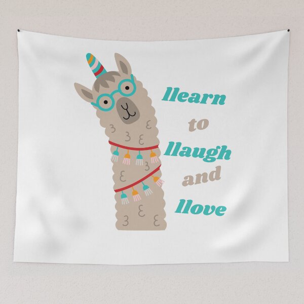Item preview, LLearn to LLaugh and LLove LLama designed and sold by The Long's Way Home.