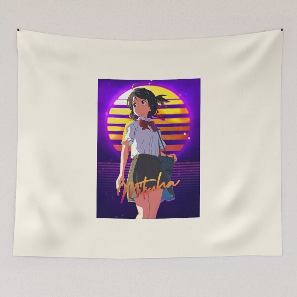 Item preview, Mitsuha Miyamizu 80 Retro designed and sold by ijunk.