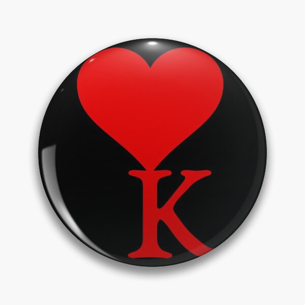 Item preview, Heart with letter initial K || Black backgroung designed and sold by ronaldsonou.