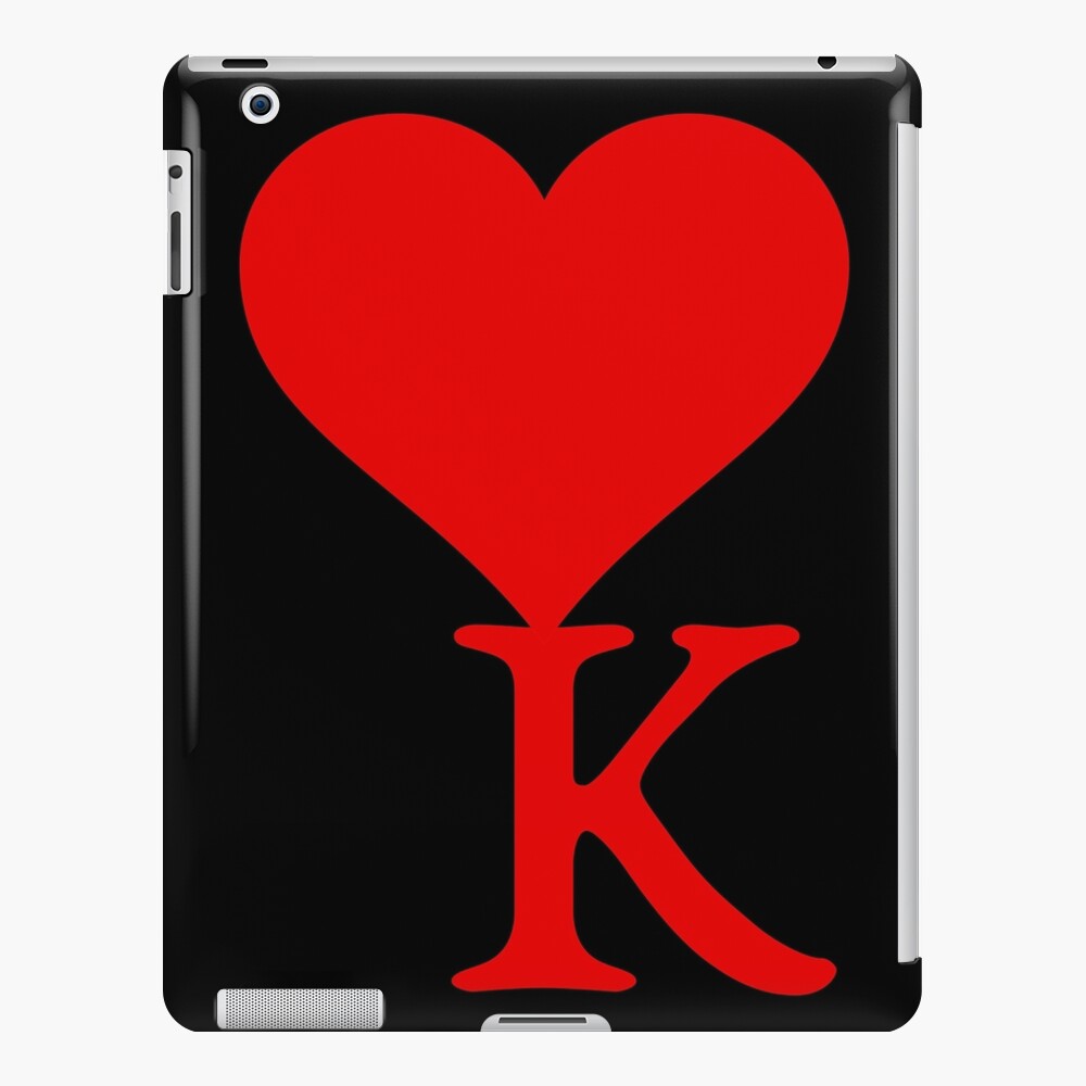 Heart with letter initial K || Black backgroung