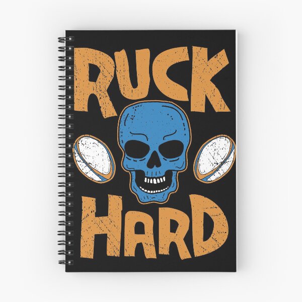 Item preview, Ruck Hard, Funny Rugby Player Skull pun designed and sold by Dan66.