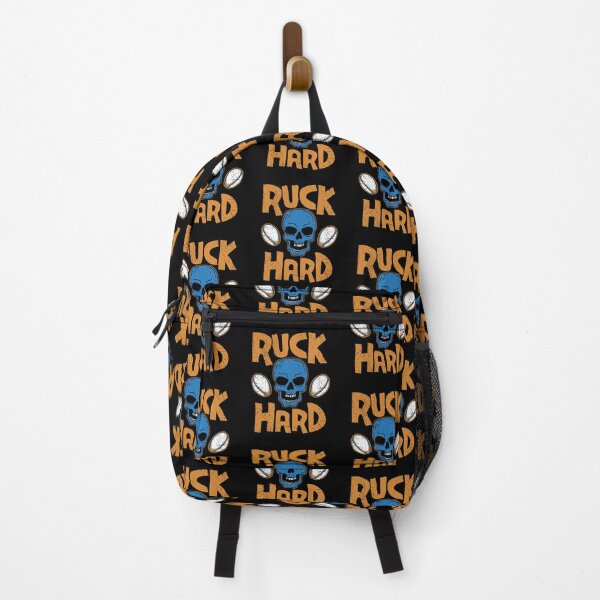 Item preview, Ruck Hard, Funny Rugby Player Skull pun designed and sold by Dan66.