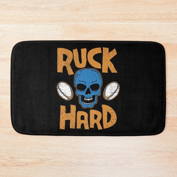 Item preview, Ruck Hard, Funny Rugby Player Skull pun designed and sold by Dan66.