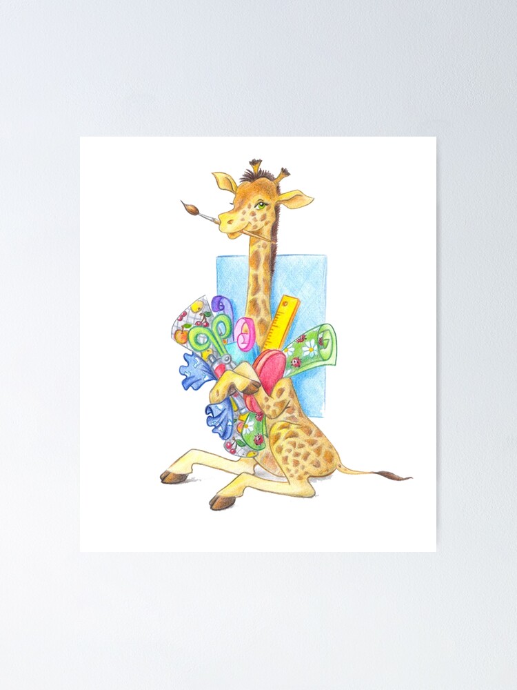 Caract re de girafe Poster