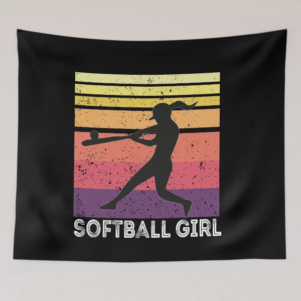 Item preview, Vintage Softball Shirt Girl Pitching Silhouette Retro Sunset, Amazing Gift For A Softball Girl Gamer designed and sold by Rassitni.