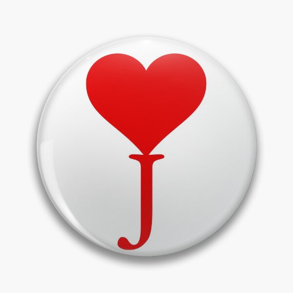 Item preview, Heart with letter initial J designed and sold by ronaldsonou.
