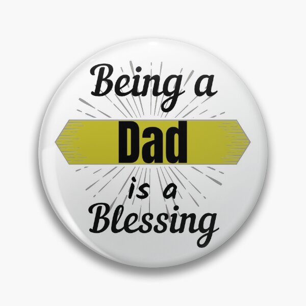 Item preview, Being a Dad is a blessing typography classic t-shirt designed and sold by Cosmowear.