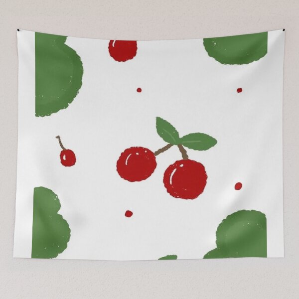 Item preview, Cherries & Bushes Drawing  designed and sold by zrvby.