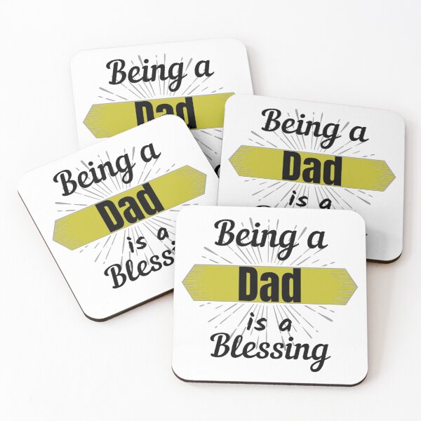 Item preview, Being a Dad is a blessing typography classic t-shirt designed and sold by Cosmowear.
