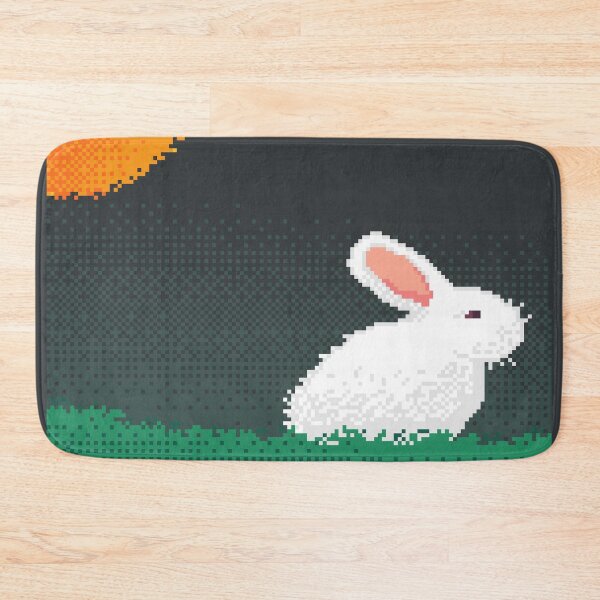 Item preview, Fuzzy Bunny Pixel Art designed and sold by PhonoForest.
