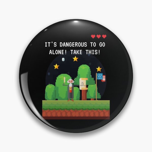 Item preview, "It's Dangerous To Go Alone Takes This!" | Geeky Independence Day Design designed and sold by GeekFlex.