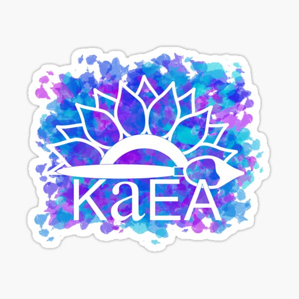 KAEA Logo Purple & Blue Paint Sticker
