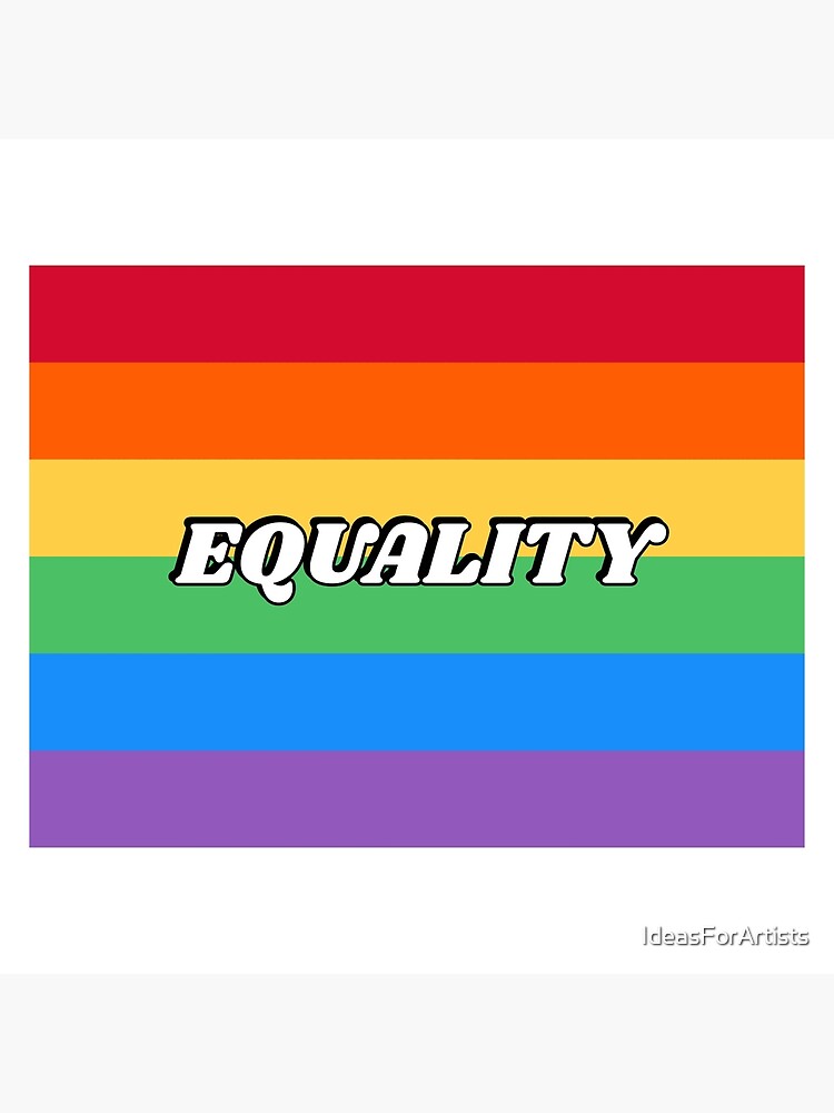 Poster « Drapeau LGBT+ Rainbow Pride - L'égalité compte », par ...