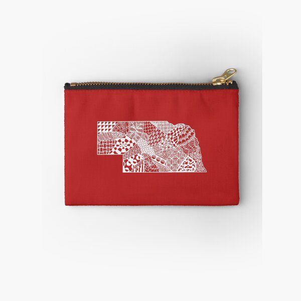 Item preview, White Nebraska Outline Zentangle designed and sold by klaireep.