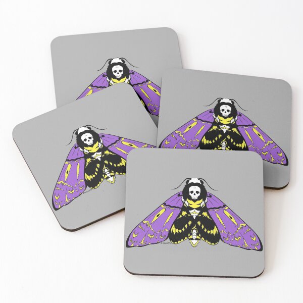 Item preview, Non-Binary Pride Death's Head Hawkmoth designed and sold by luxecoffin.