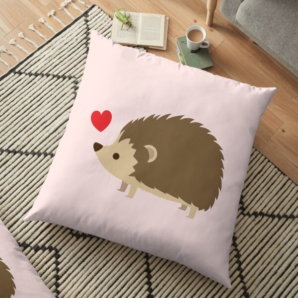 Hedgehog Love Floor Pillow