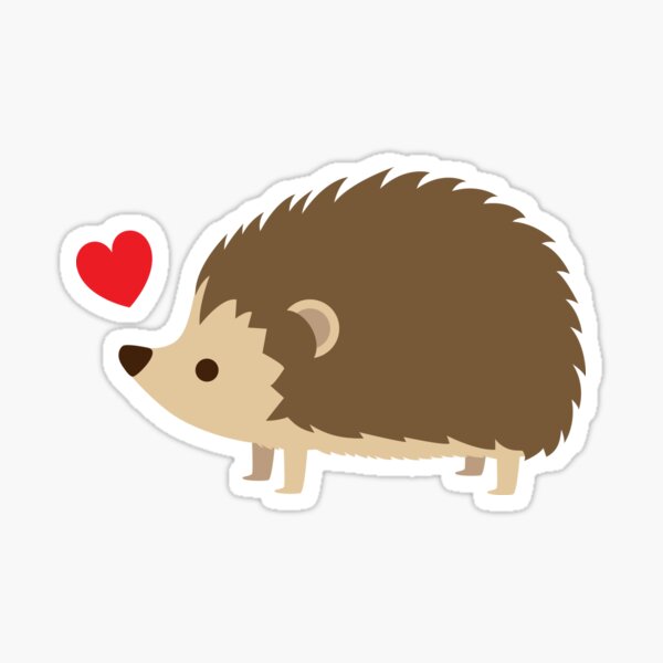 Hedgehog Love Sticker