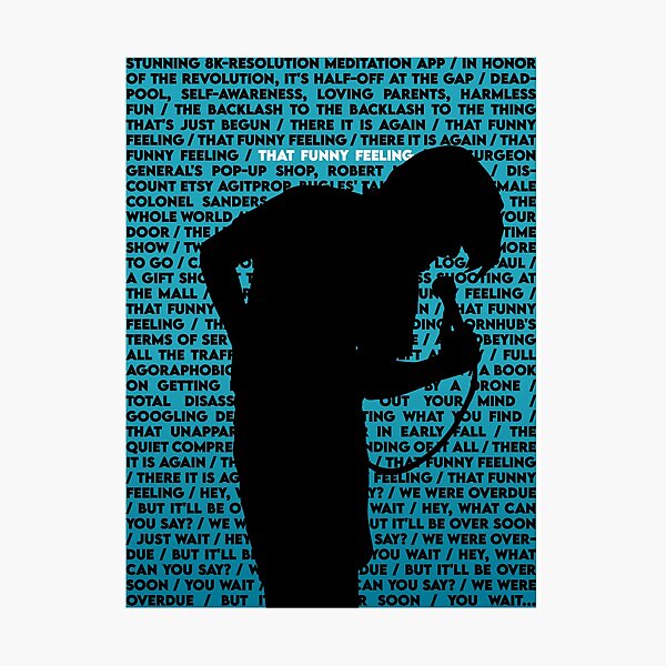 that funny feeling lyrics - bo burnham Photographic Print