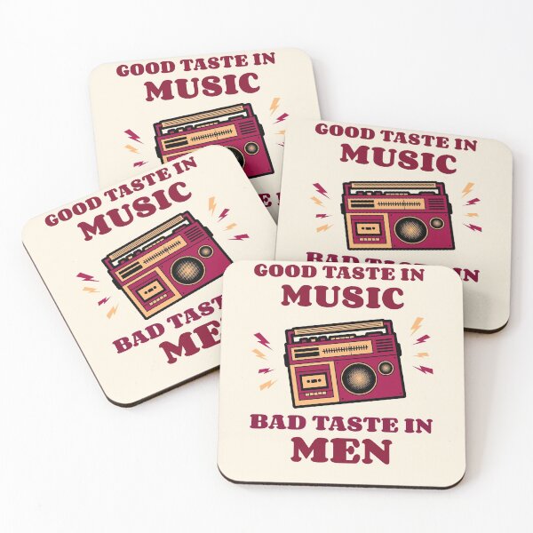 Item preview, Good taste in music bad taste in men designed and sold by DesignBoulevard.