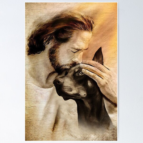 Item preview, Jesus Wit Doberman pinscher Dog - Doberman pinscher Dog Lover designed and sold by hippololocc.