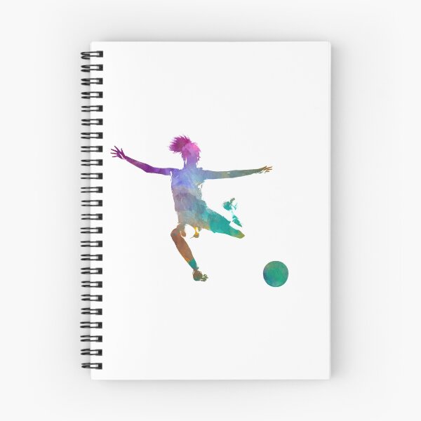 Aperçu de l'œuvre Femme footballeur 03 à l'aquarelle créée et vendue par paulrommer.