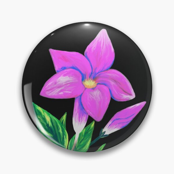 Item preview, Fuchsia Mandevilla Flower Pattern designed and sold by Kraina.
