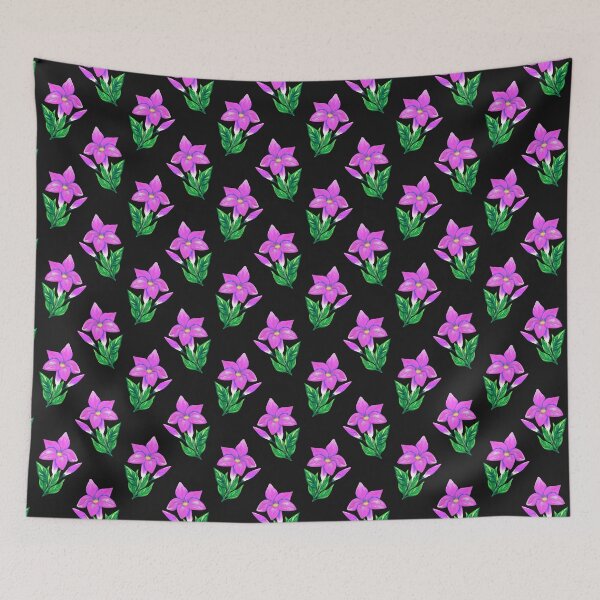 Item preview, Fuchsia Mandevilla Flower Pattern designed and sold by Kraina.