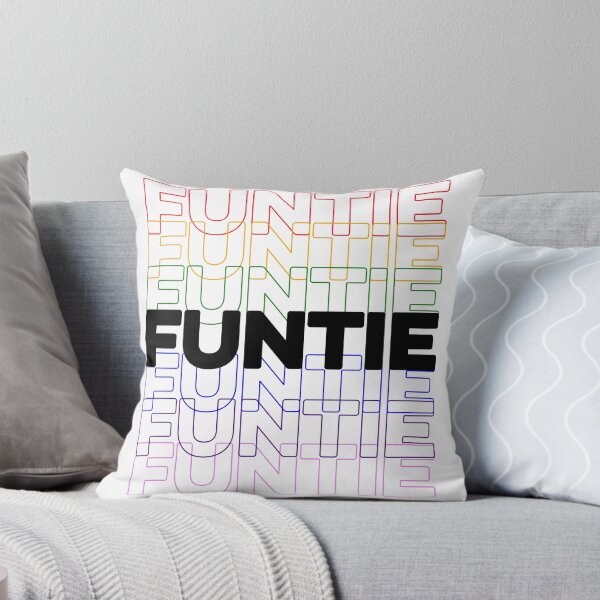 Item preview, Funtie, Fun Aunt, Repeating Rainbow Colorful Text designed and sold by The Princess Saves Herself.