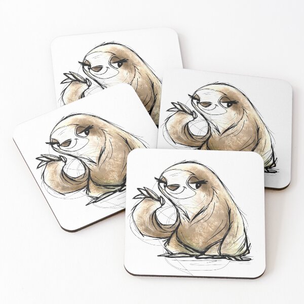 Item preview, Sloth Scribble Critter Sticker designed and sold by AmberCheever.