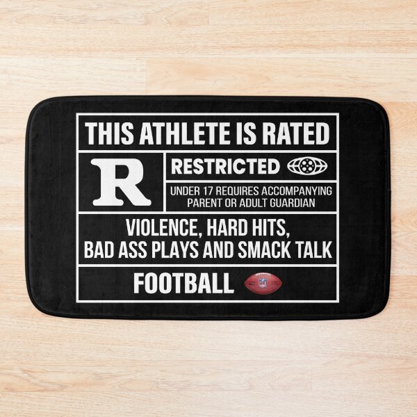 Item preview, This Athlete Rated R - Football designed and sold by scoutready.