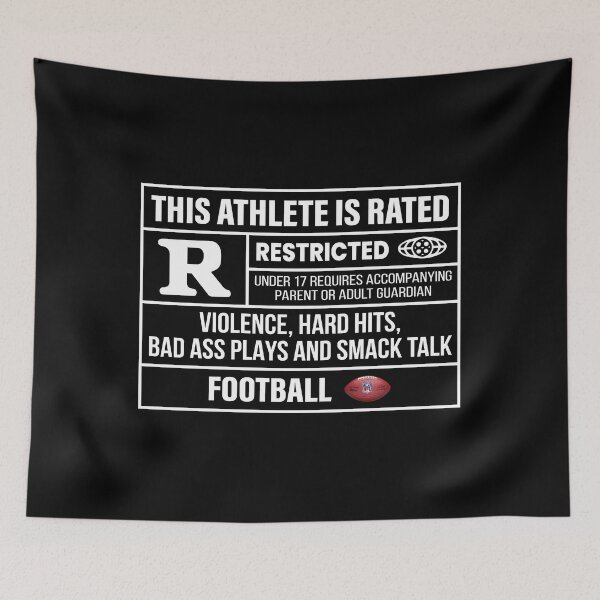 Item preview, This Athlete Rated R - Football designed and sold by scoutready.