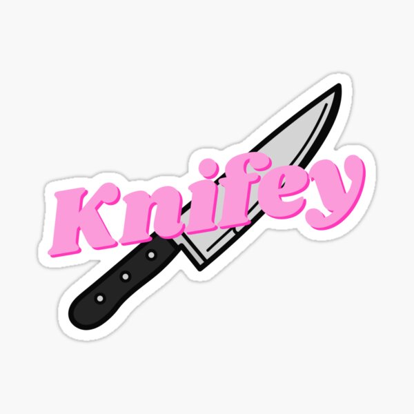 Pink Knife Sticker Sticker for Sale by malimosa