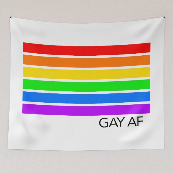 Item preview, Gay AF Rainbow Pride designed and sold by Thelittlelord.