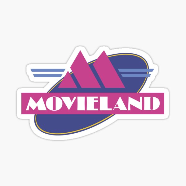 Movieland Video Store Logo Sticker