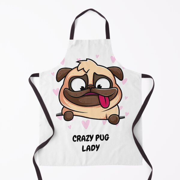 Item preview, CRAZY PUG LADY - FUNNY PUG designed and sold by BadihanKhaled.
