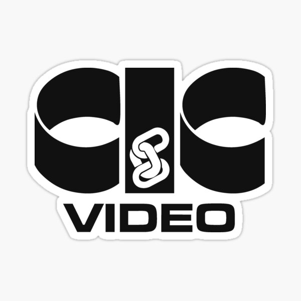 CIC VIDEO Logo - Retro Video Store Dist. Sticker