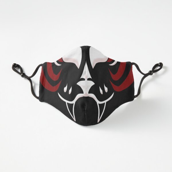 Dark Kitsune Face - Crimson Fitted 3-Layer
