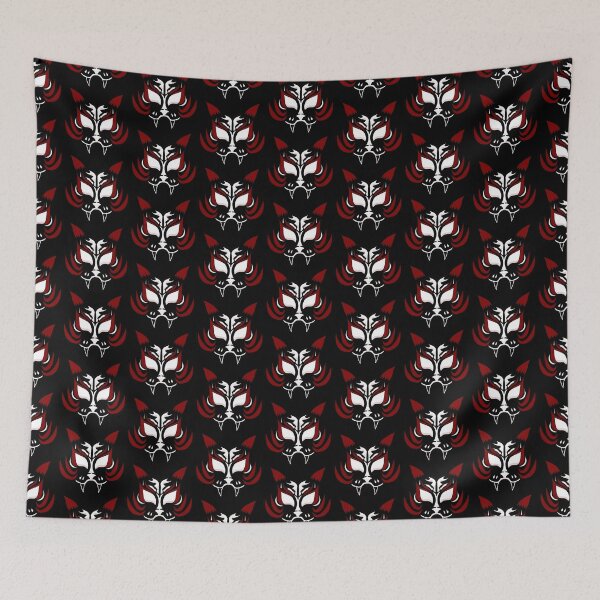 Item preview, Dark Kitsune Face - Crimson designed and sold by Art By The Coco.