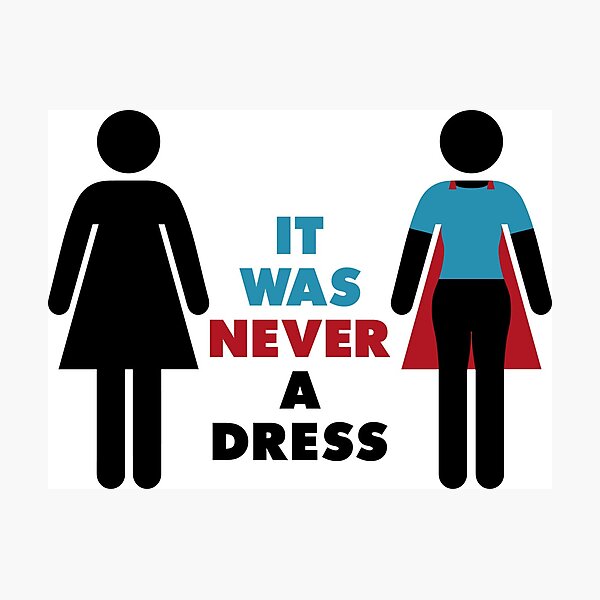 It Was Never a Dress Photographic Print