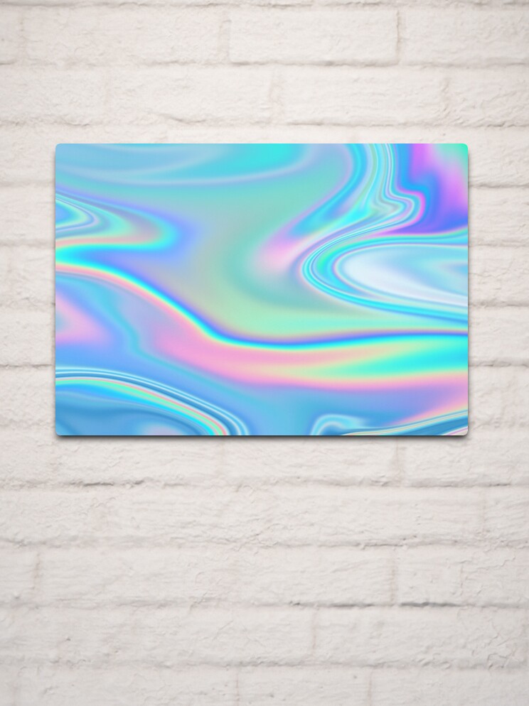 Holographic iridescent reflective rainbow background for social