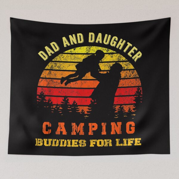 Item preview, Dad and Daughter Camping Buddies for Life Summer designed and sold by travellb.