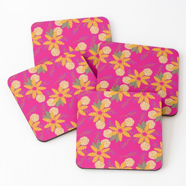 Item preview, Chevron floral (Hot Pink) designed and sold by AmberAzbell.