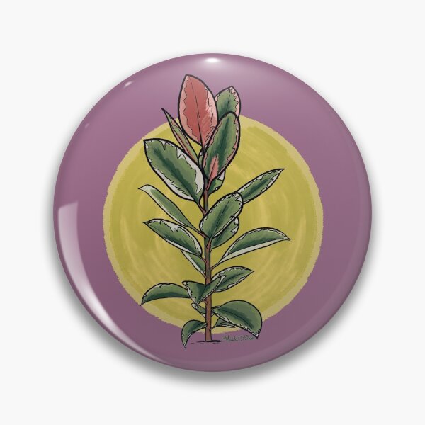 Item preview, Ruby Pink Variegated Rubber Tree designed and sold by manda13panda.