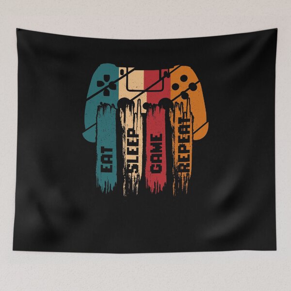 Item preview, eat sleep play repeat t shirt, vintage gamer t shirt   designed and sold by chris299.