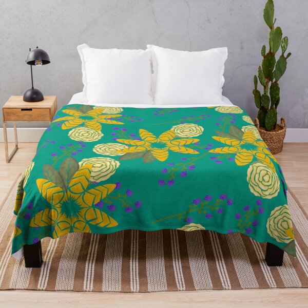 Item preview, Chevron floral (Teal) designed and sold by AmberAzbell.