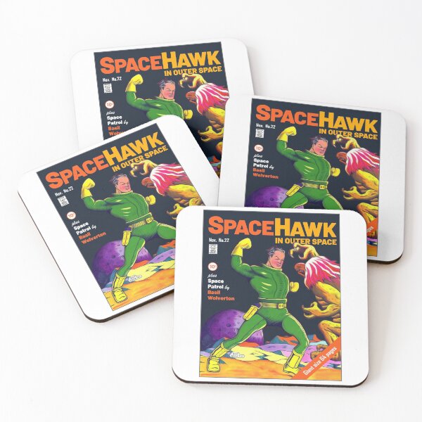 Item preview, Spacehawk In Outer Space, 1939 (alternative retro comic book cover #2) designed and sold by BLVDdesign.