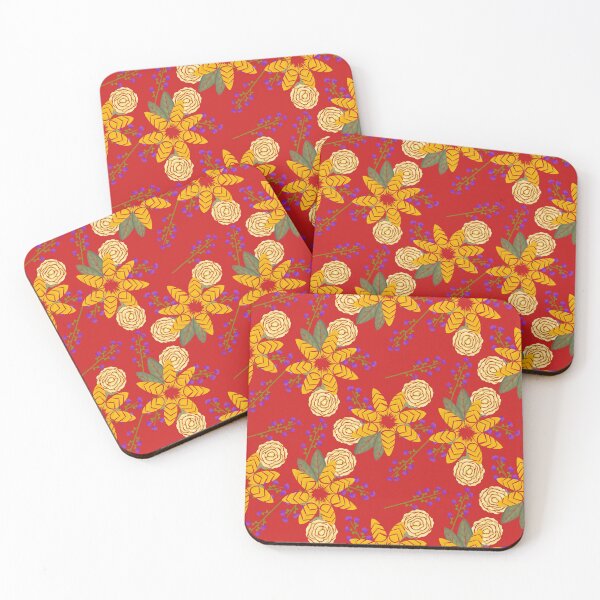 Item preview, Chevron floral (Red) designed and sold by AmberAzbell.
