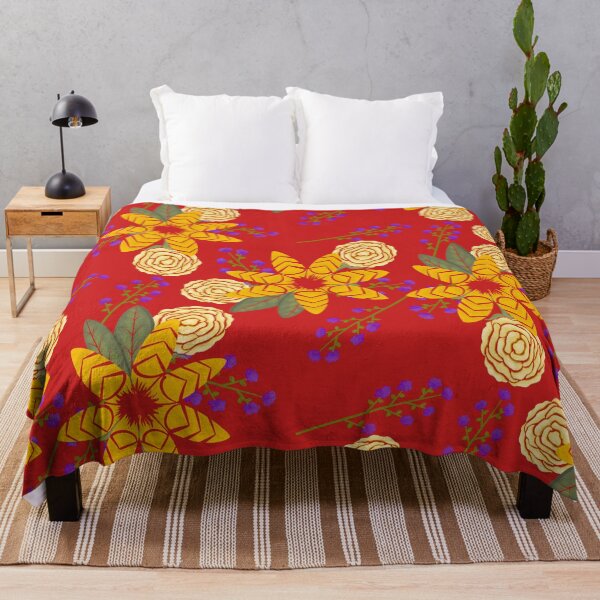 Item preview, Chevron floral (Red) designed and sold by AmberAzbell.