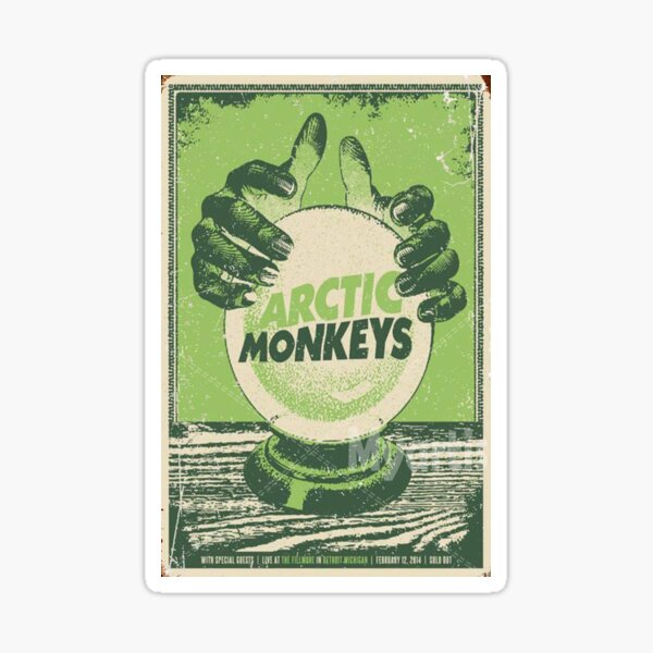 green monkeys two hand Sticker