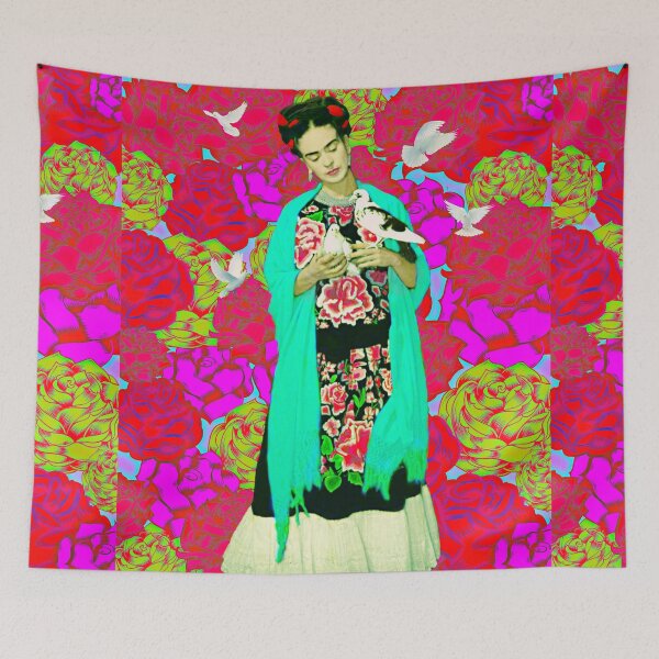 Item preview, Frida Kahlo with Doves designed and sold by FridaArtGallery.